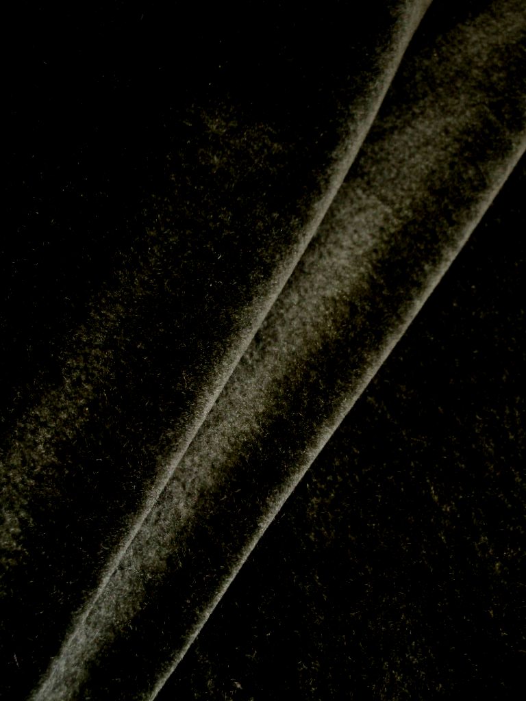 Custom Color Antique Green Mohair Velvet Fabric