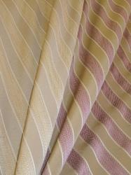 Draped curtain image of Herringbone and Striated Stripe design, polyester, for patio cushions and outdoor furniture upholstering, another Texas Closeout Special from our Erie Islands Design Cheap with the Basics
