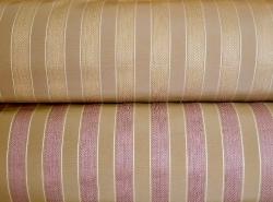 Closeout Herringbone and Stripe A-Tailor Furniture Outdoor Fabric, Colors Shell and Lilac, for patio cushions and outdoor furniture upholstering