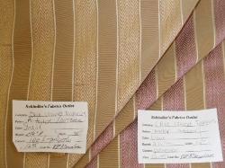 Schindler's Fabric shop tags for Closeout Herringbone and Striated Stripe Pattern A-Tailor Outdoor Fabric