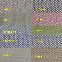 Indoor Oudoor Check Basketweave Bimini Fabric, perfect for patio furniture and boat cushions, high UV resistant polyester for longer life and better durability, made in the USA