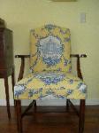 Chair in Braemore Garden Toile Yellow