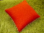 Custom made Pillows in Swavelle Mill Creek Marnie Upholstery Fabric Color Red