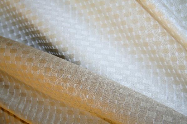 Erie Islands Fabrics Freefall 676 Colors Sage and EggShell Upholstery Weight Discount Fabric Close