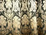Design Cheap $6 by the yard Erie Islands Fabrics Pattern FreeFall 717 Color Black Home Decor Fabric Basics