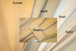 Swatch image Erie Islands Fabrics Pattern Keith Colors Sunset Earth Shell and Sand Basic Stripes Discount Fabric