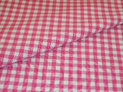 Closeup of Laura & Kiran Decorating Gingham Checks Pattern
