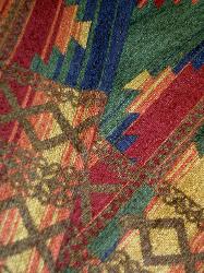 Pattern Navajo color Multi Heavy chenille Upholstery Fabric by the yard