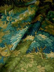 Robert Allen Linen Blend Pattern Scenic Flora Color Tapestry Fabric