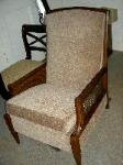 Traditional wooden arm chair Upholstering at Schindlers Upholstery Shop