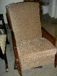 Traditional wooden arm chair Upholstering at Schindlers Upholstery Shop other side