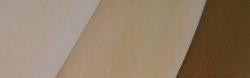 Swatches of Colors White, Off-White and Coffee (left to right in picture)