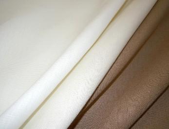 Washed Linen Pattern Amazon Decorator Fabrics, Colors White, Off-White and Coffee