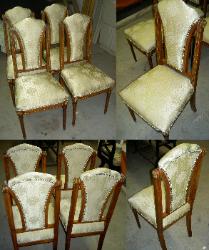 Classic Reupholstered Dining Room Chairs