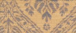 Swatch of decorator's woven shabby couture burlap Celeste Blue