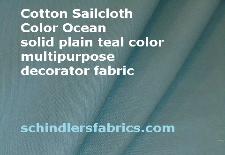 Cotton Sailcloth Color Ocean