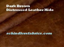Click for Dark Brown Distressed Leather Hide Page