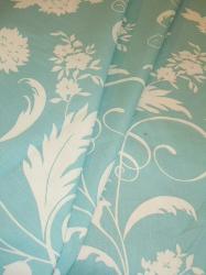 Draped curtain image of floral and vine  pattern, for draperies, window treatments and accents, other Interior Design and Decor