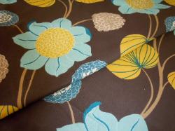 Closeup folded image of Interior Decorating Floral Pattern Name Delilah printed in the UK