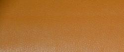 Swatch of Faux Leather Color Coffee felt backed PVC Vinyl Upholstery Fabric, Discount Outlet priced from a Warehouse Buyout