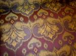Fiorella Color Eggplant Contemporary Ikat Upholstery Fabric