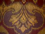 Fiorella Color Eggplant Contemporary Ikat Upholstery Fabric