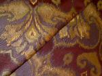 Fiorella Color Eggplant Contemporary Ikat Upholstery Fabric