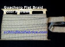 Gimp Trim Pattern Guachero Flat Braid Color Horizon Fabricut 894800