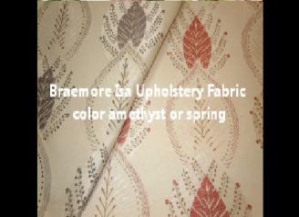 Click for Video and Image page of Braemore Isa Upholstery Fabric amethyst or spring on Sale