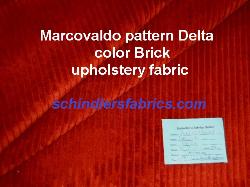 Marcovaldo pattern Delta color Brick upholstery fabric, Polyester Nylon, for upholstery and other home decor