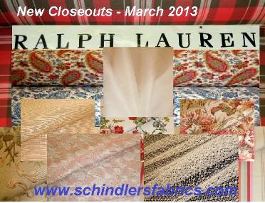 New Ralph Lauren Closeout Fabrics - March 2013