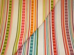 Groovin Decorator Fabric P Kaufmann retro stripe pattern, in colors Salsa or Rock N Roll