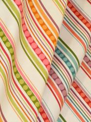 Curtain drape image of pattern Groovin from P Kaufmann Clearance Sale