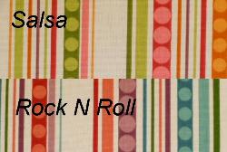 Swatches of Groovin Decorator Fabrics on Clearance
