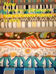 See page for New P Kaufmann/Braemore Indoor/Outdoor Fabrics in stock