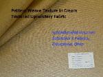 Pattern Weave in Cream Textured Upholstery Fabric