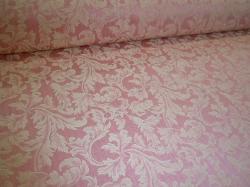Floral Scroll Upholstery and Home Decor Fabric, pattern Penelope, Color Blush, for interior decorating and furniture upholstering