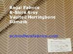 Regal Fabrics R-Shira Grey home Decor Fabric Contemporary Vaulted Herringbone Damask, woven embossed design