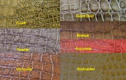 Scales High Performance Grade Vinyl Fabric stain-resistant, anti-microbial, and anti-bacterial faux snake reptile skin pattern