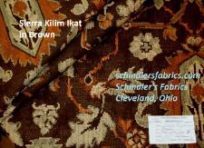 Sierra Kilim Ikat in Brown Henredon Buyout Fabric, from a furniture maker's warehouse