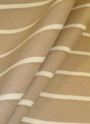 Taupe Wide Stripe Upholstery Fabric railroaded stripe pattern