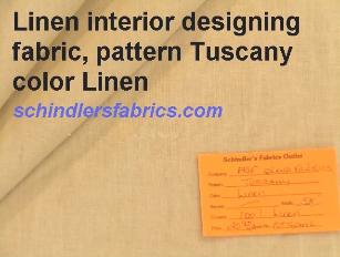 Linen interior designing fabric pattern Tuscany color Linen