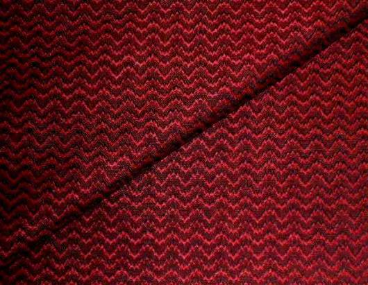 Closeup folded image of Commercial Contract Upholstery Fabric Waves in Garnet